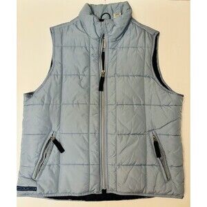 Vintage Abercrombrie Lightweight Performance Women Jacket Vest Light Blue Large